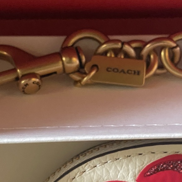 Coach Heart Coin Purse with Cherry Design NWT - Picture 5 of 10